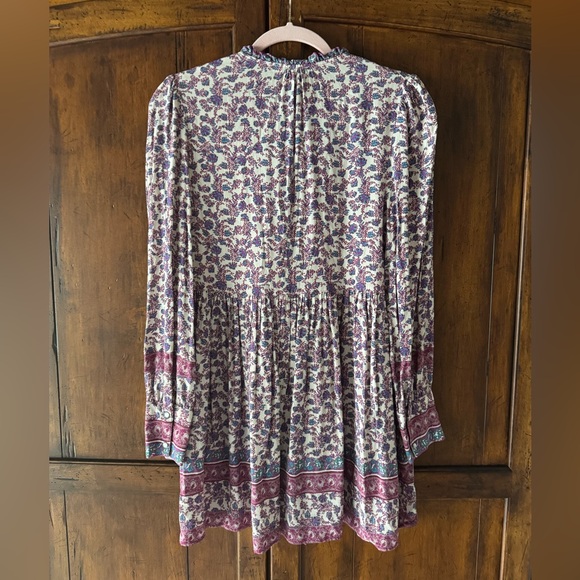 Sèzane Courte Lio Dress Mini Flowers Violet FR36 - Picture 9 of 11